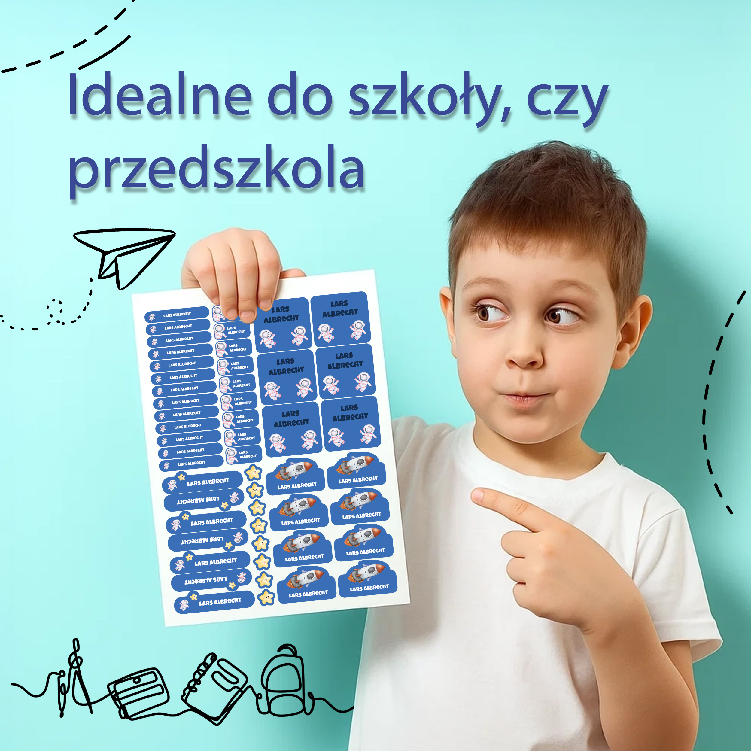 Naklejki imienne – zdjęcie 3